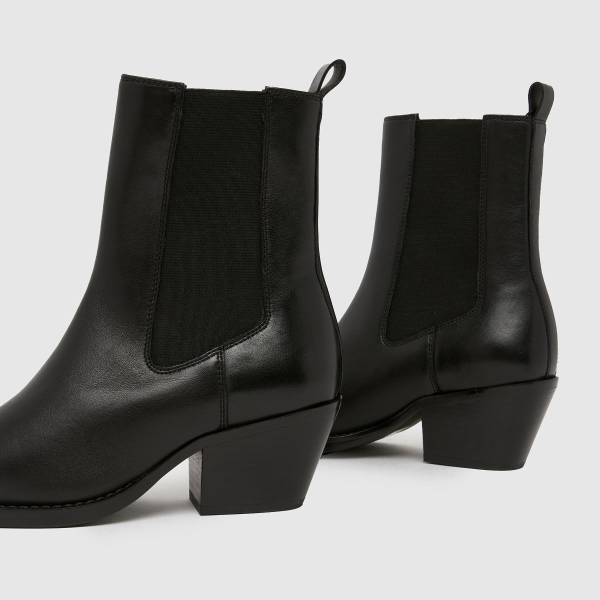 schuh  Bess Leather Western in Black schuh  Bess Leather Western in Black