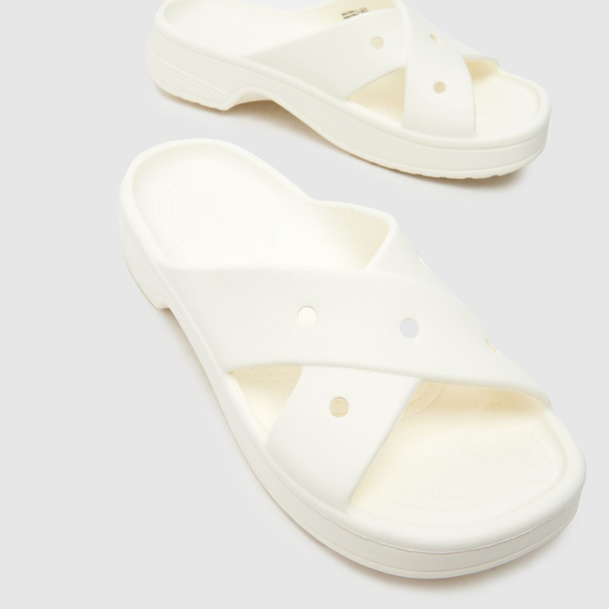 Crocs  Cross Strap in White Crocs  Cross Strap in White