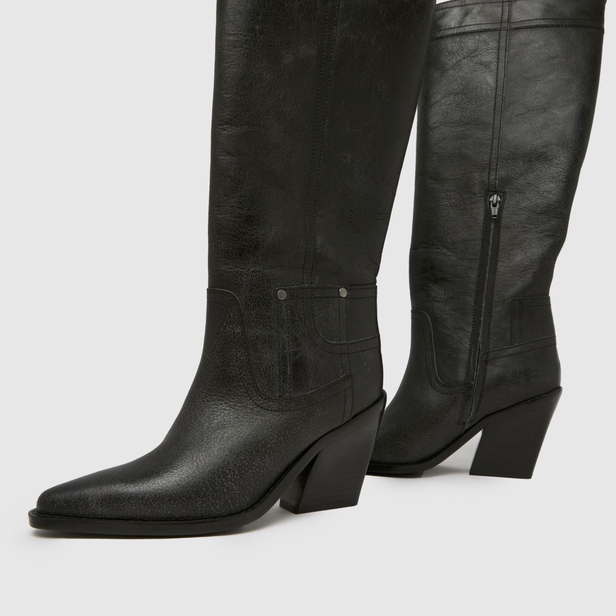 schuh  Dusk Leather Knee High in Black schuh  Dusk Leather Knee High in Black