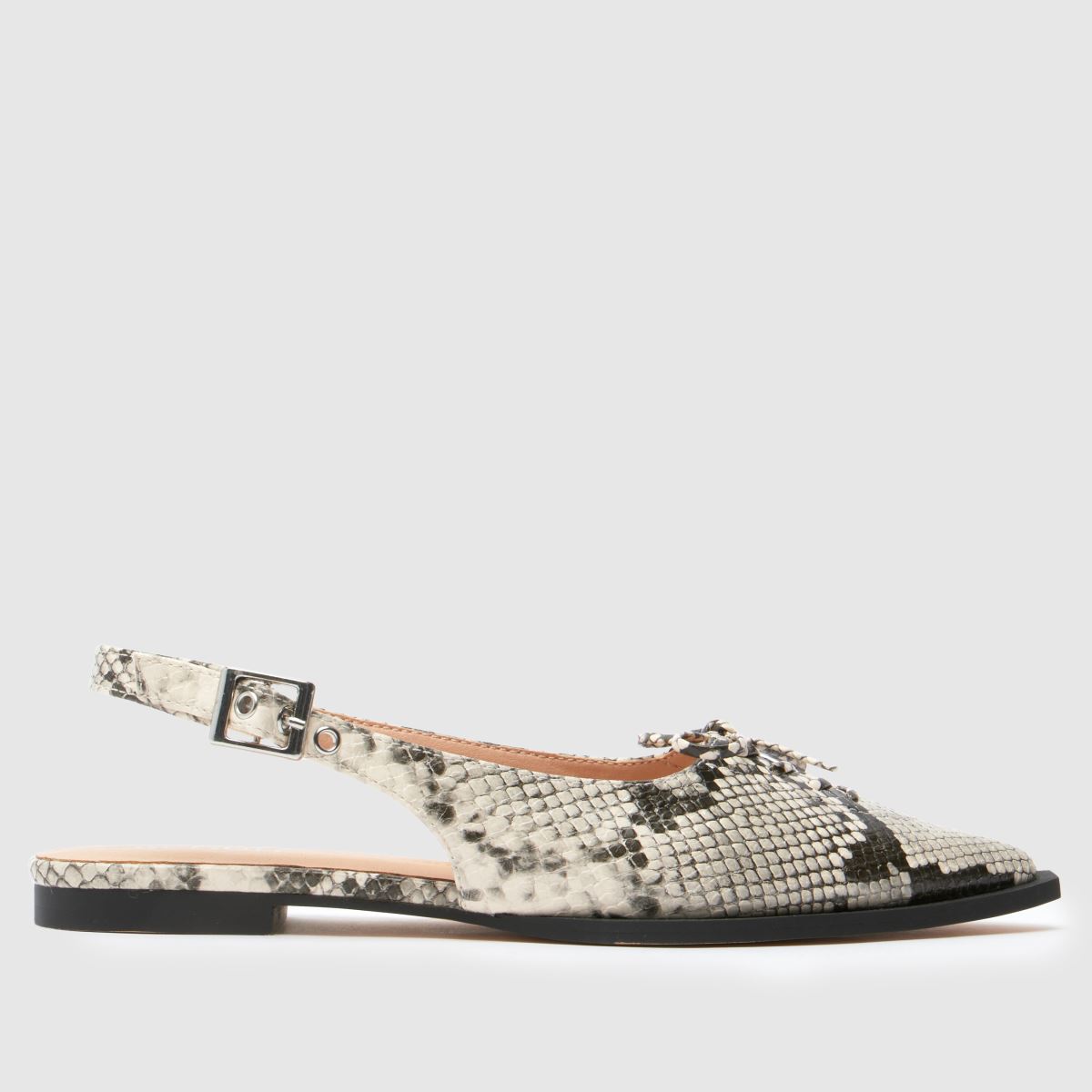 schuh  Lorie Point Hardware in White & Black schuh  Lorie Point Hardware in White & Black