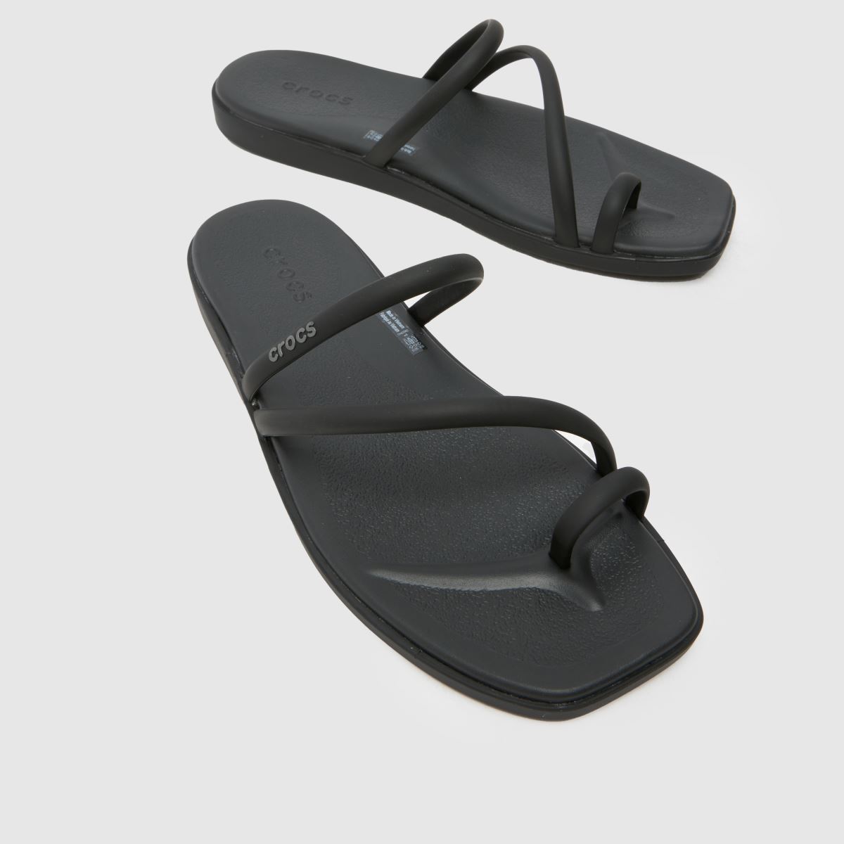 Crocs  Miami Toe Loop in Black Crocs  Miami Toe Loop in Black