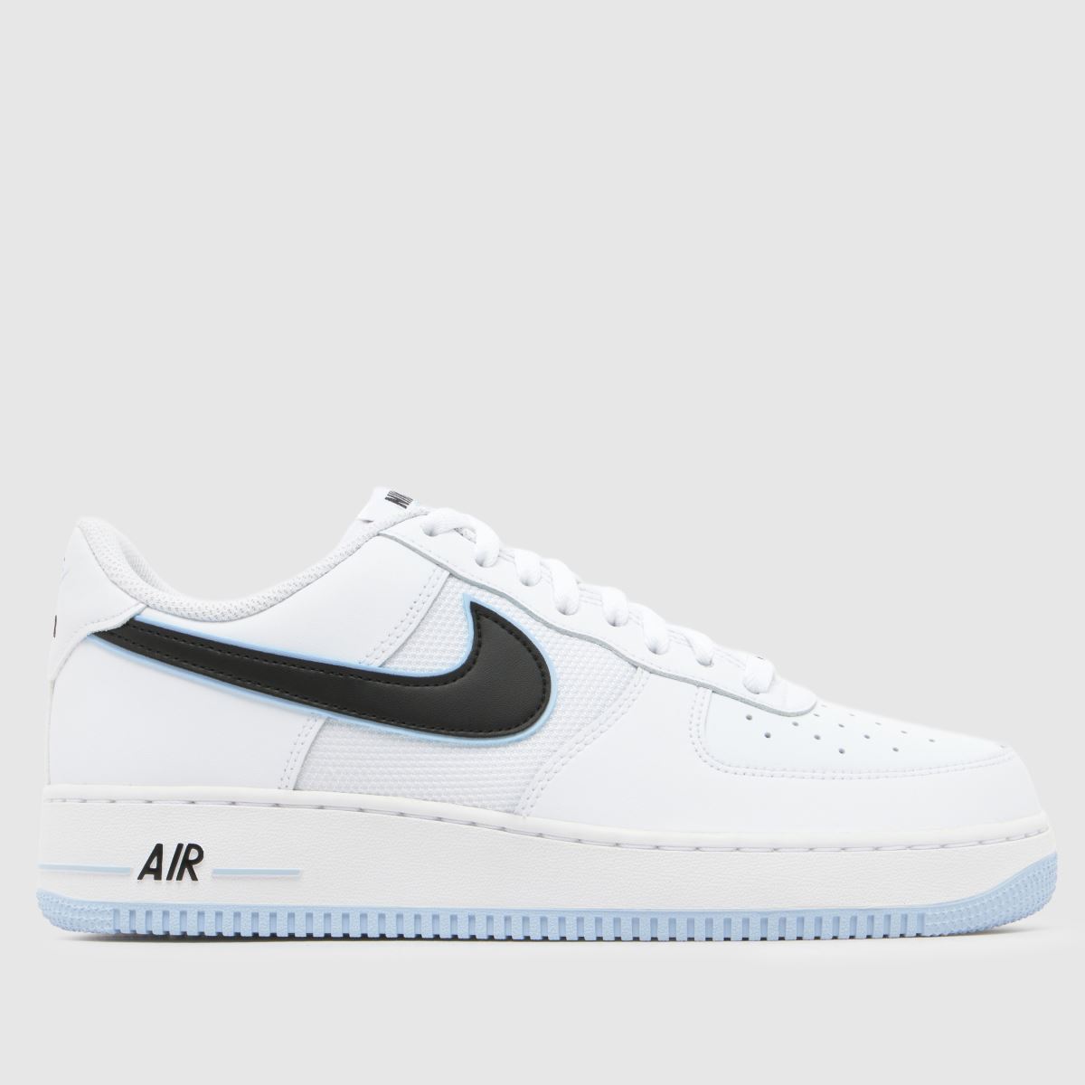 Nike  Air Force 1 in White & Navy Nike  Air Force 1 in White & Navy