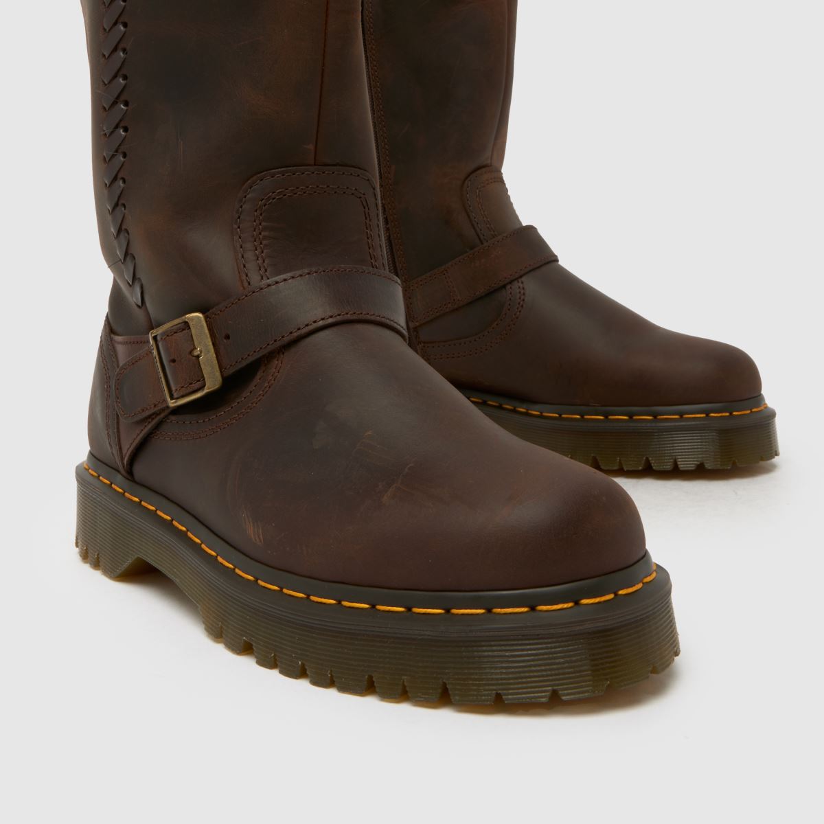 Dr Martens  Anistone Biker in Dark Brown Dr Martens  Anistone Biker in Dark Brown