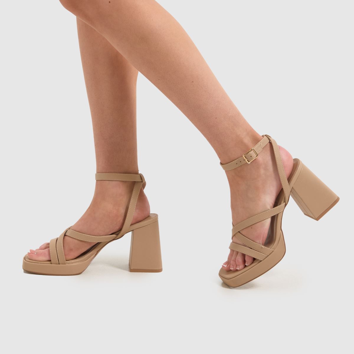 schuh  Star Strappy Platform in Natural schuh  Star Strappy Platform in Natural
