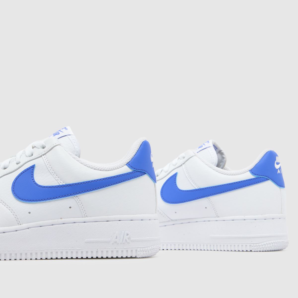 Nike  Air Force 1 in White & Blue Nike  Air Force 1 in White & Blue