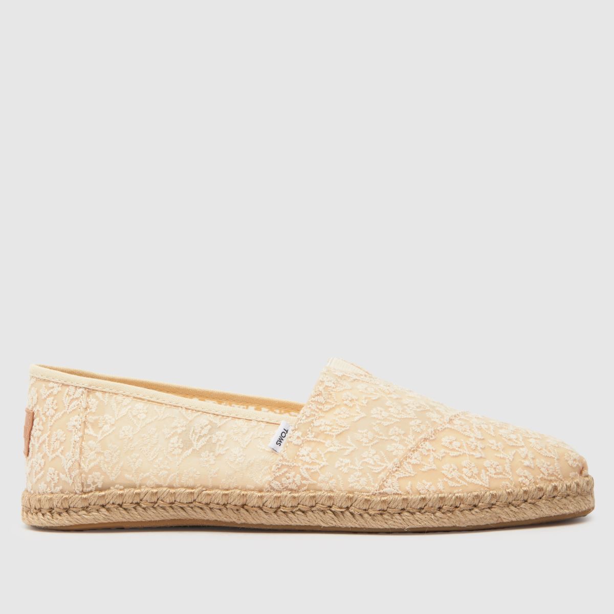 TOMS  Alpargata Floral Lace in Natural TOMS  Alpargata Floral Lace in Natural
