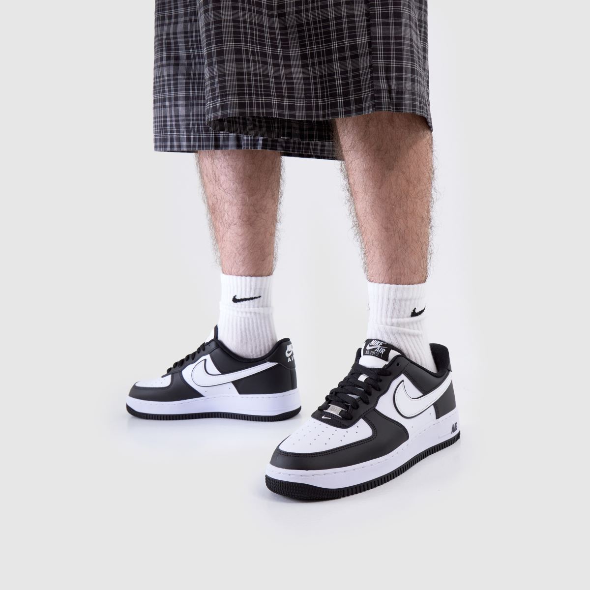 Nike  Air Force 1 in Black & White Nike  Air Force 1 in Black & White