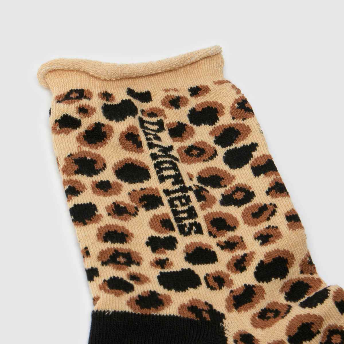 Dr Martens  Leopard Heart Sock in Print Dr Martens  Leopard Heart Sock in Print