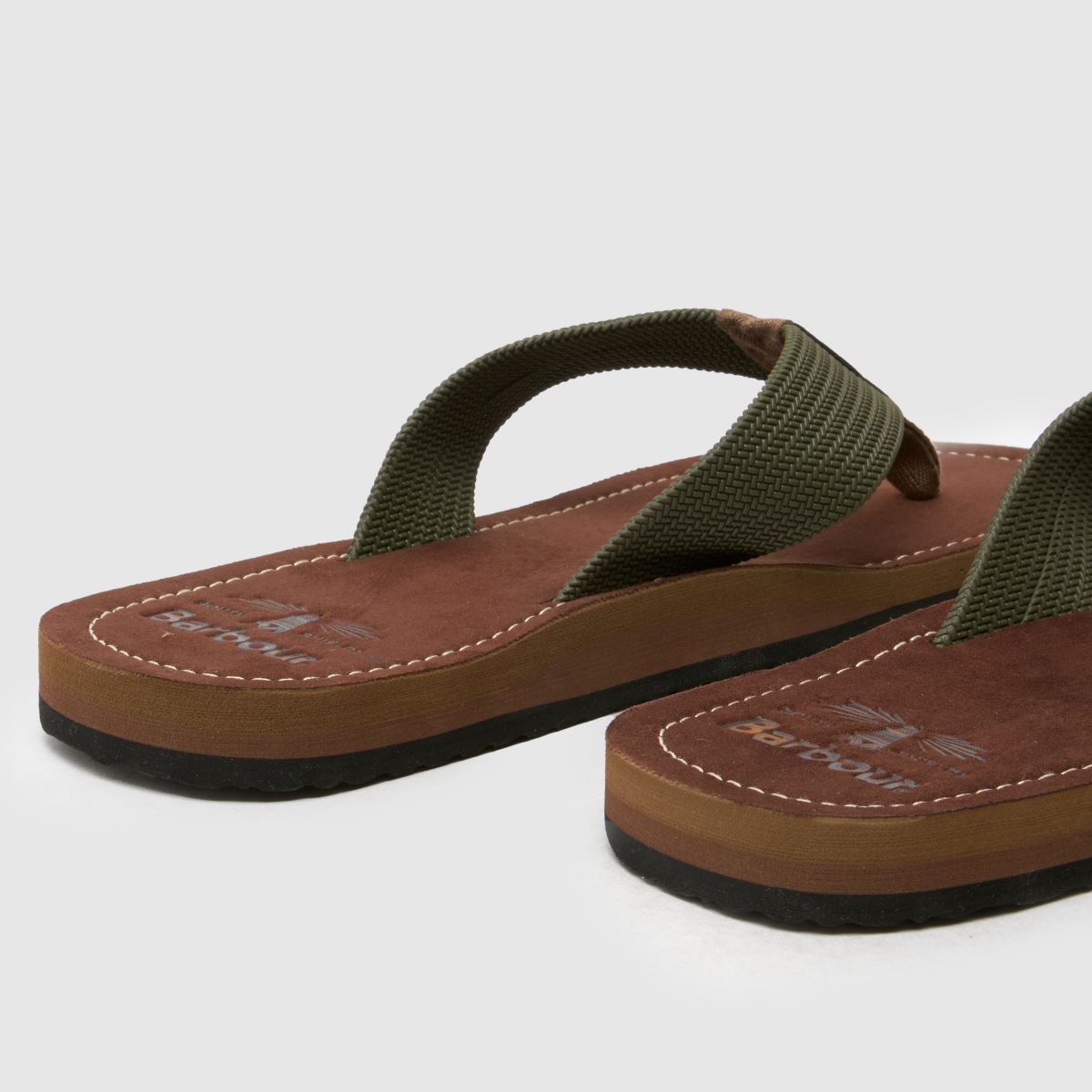 Barbour  Toeman Beach Flip Flop in Khaki Barbour  Toeman Beach Flip Flop in Khaki
