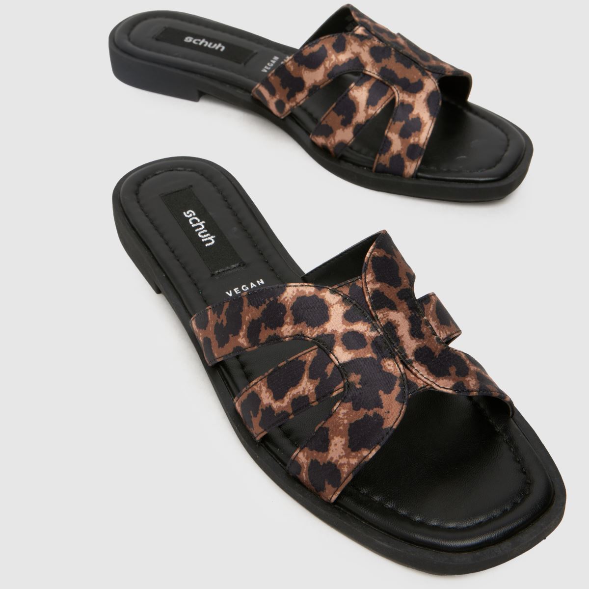 schuh  Trisha Mule in Black & Brown schuh  Trisha Mule in Black & Brown