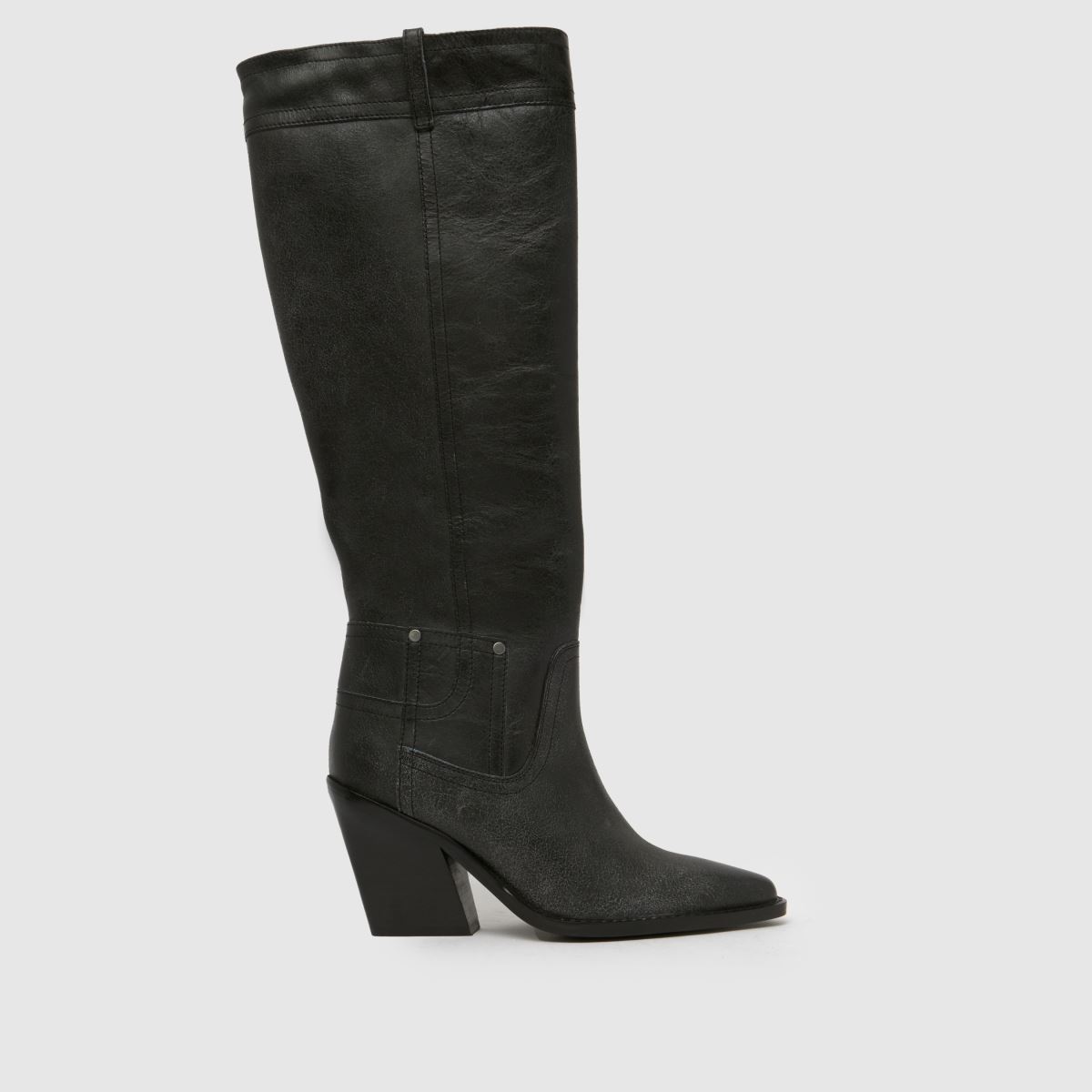 schuh  Dusk Leather Knee High in Black schuh  Dusk Leather Knee High in Black