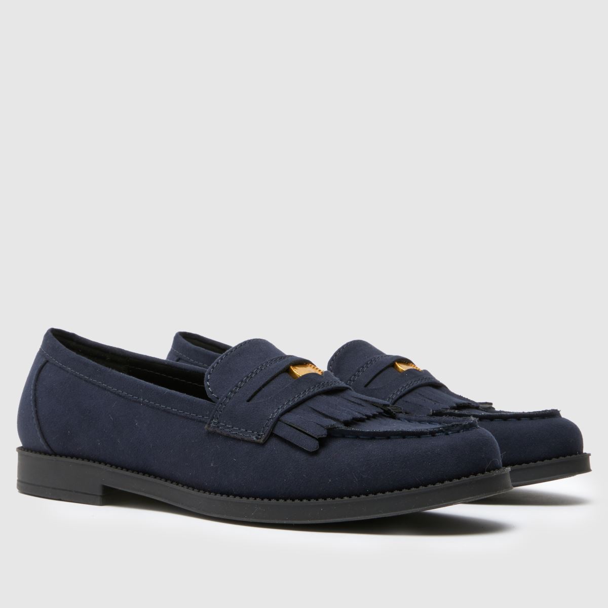 schuh  Laurent Penny Loafer in Navy schuh  Laurent Penny Loafer in Navy