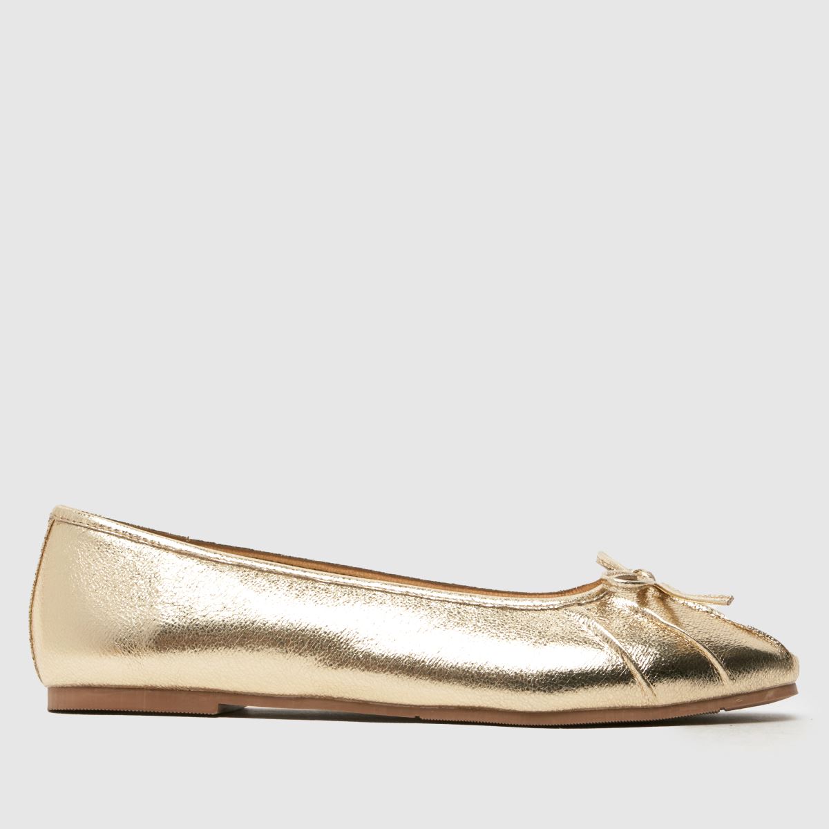 schuh  Wide Fit Leilani Ballerina in Gold schuh  Wide Fit Leilani Ballerina in Gold