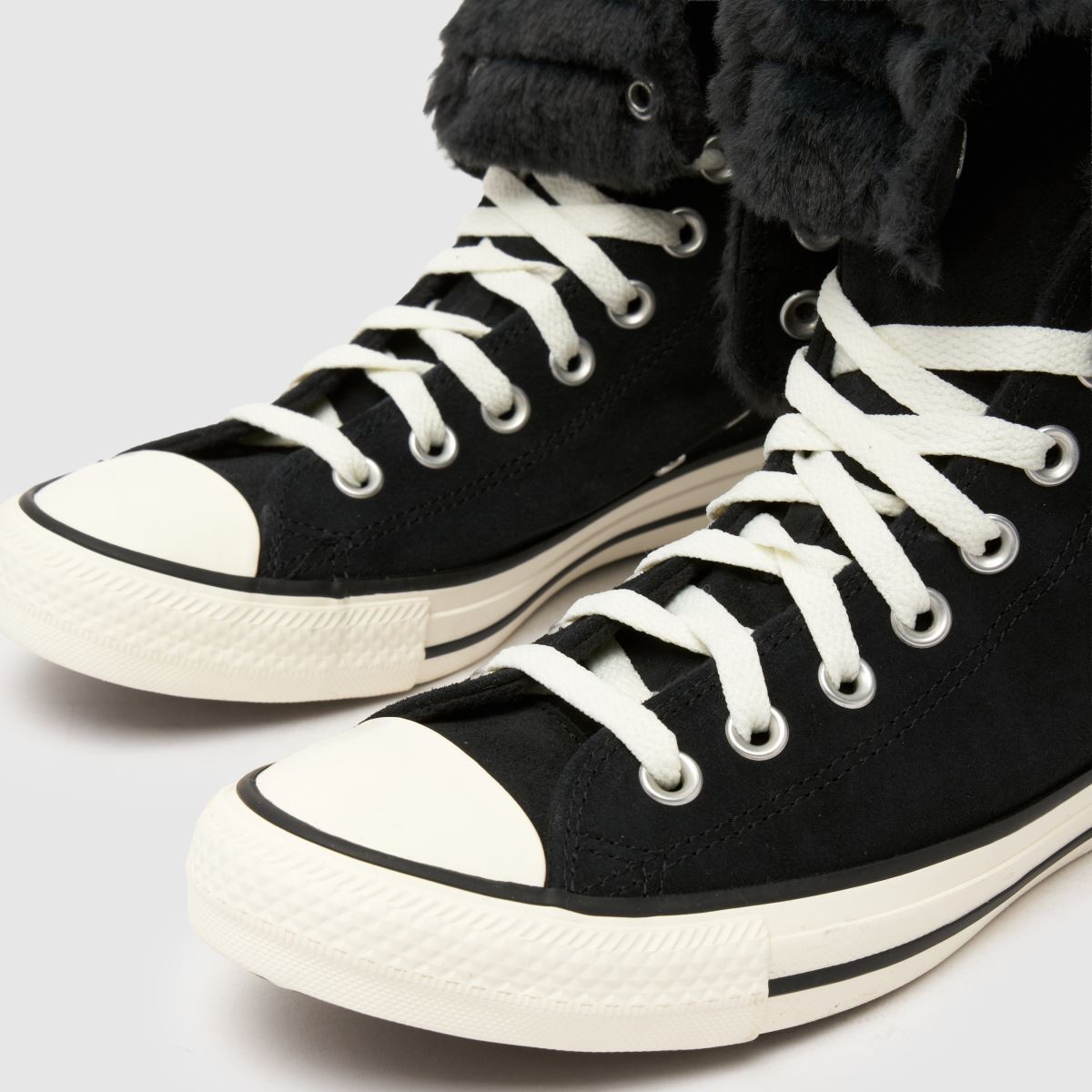 Converse  All Star Fold Over XHi in Black Converse  All Star Fold Over XHi in Black