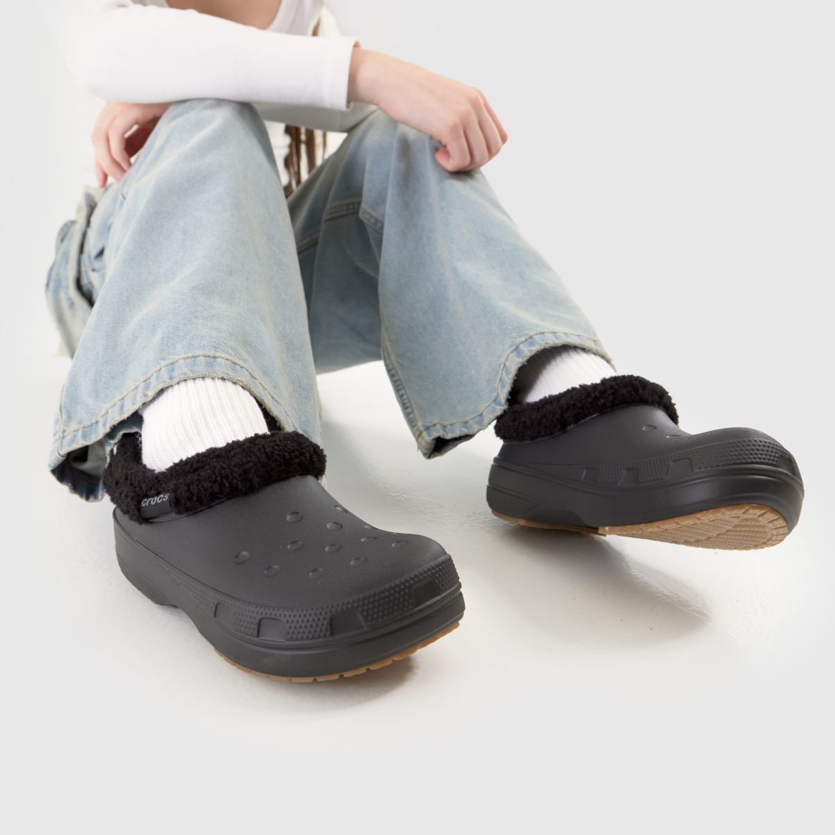 Crocs  Classic Lined Shorty in Black Crocs  Classic Lined Shorty in Black