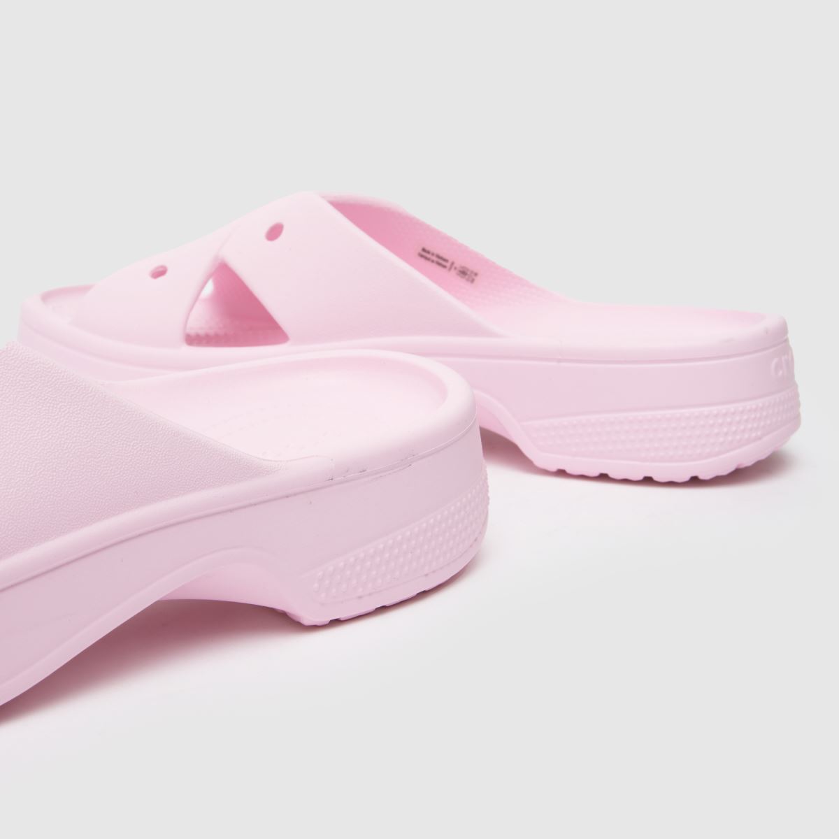 Crocs  Cross Strap Slide in Pink Crocs  Cross Strap Slide in Pink