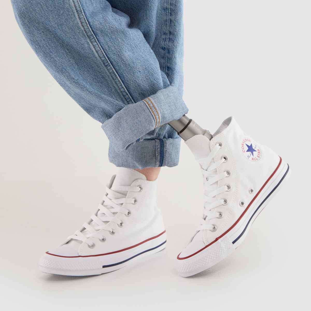 Converse  All Star Hi in White Converse  All Star Hi in White