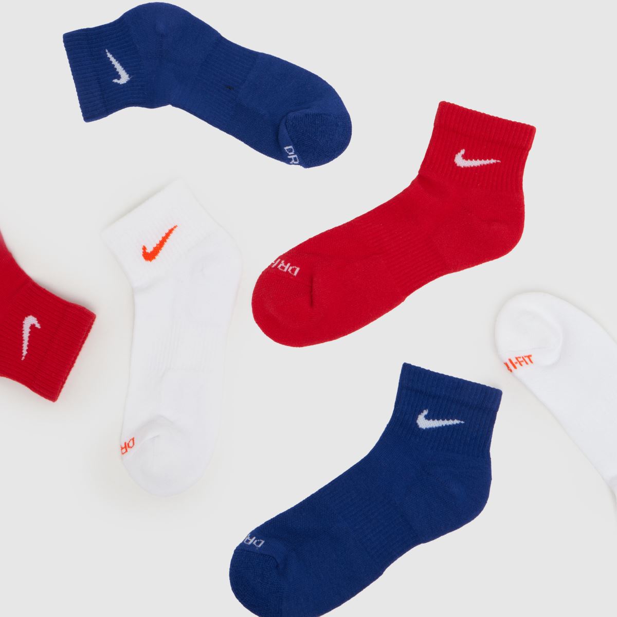 Nike  Everyday Ankle Socks 3 PK in Multi Nike  Everyday Ankle Socks 3 PK in Multi