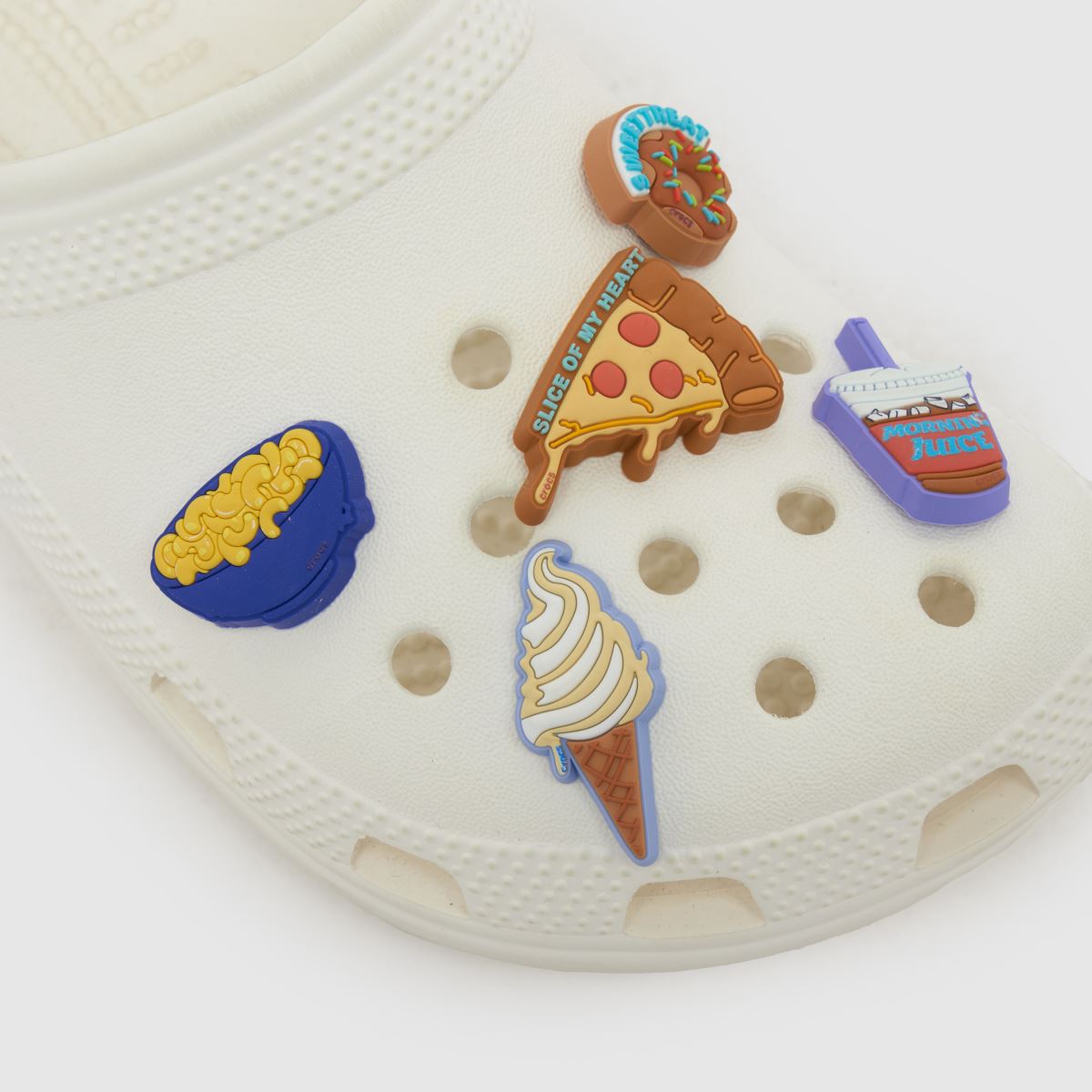 Crocs  Jibbitz Funny Foods 5 Pack in Multi Crocs  Jibbitz Funny Foods 5 Pack in Multi