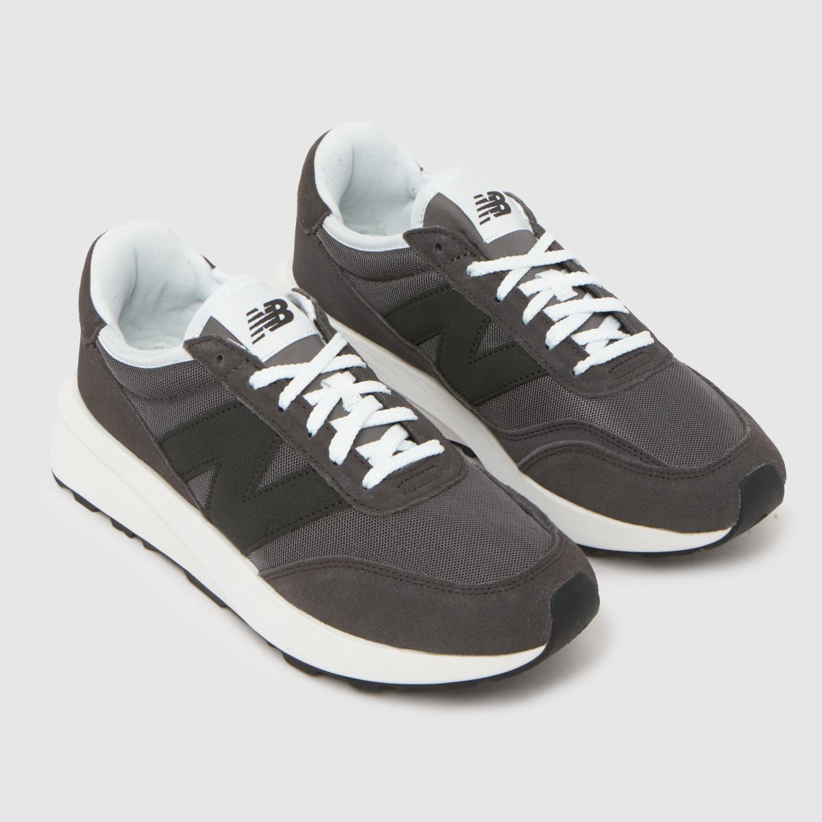 New Balance  370 in Black & White New Balance  370 in Black & White