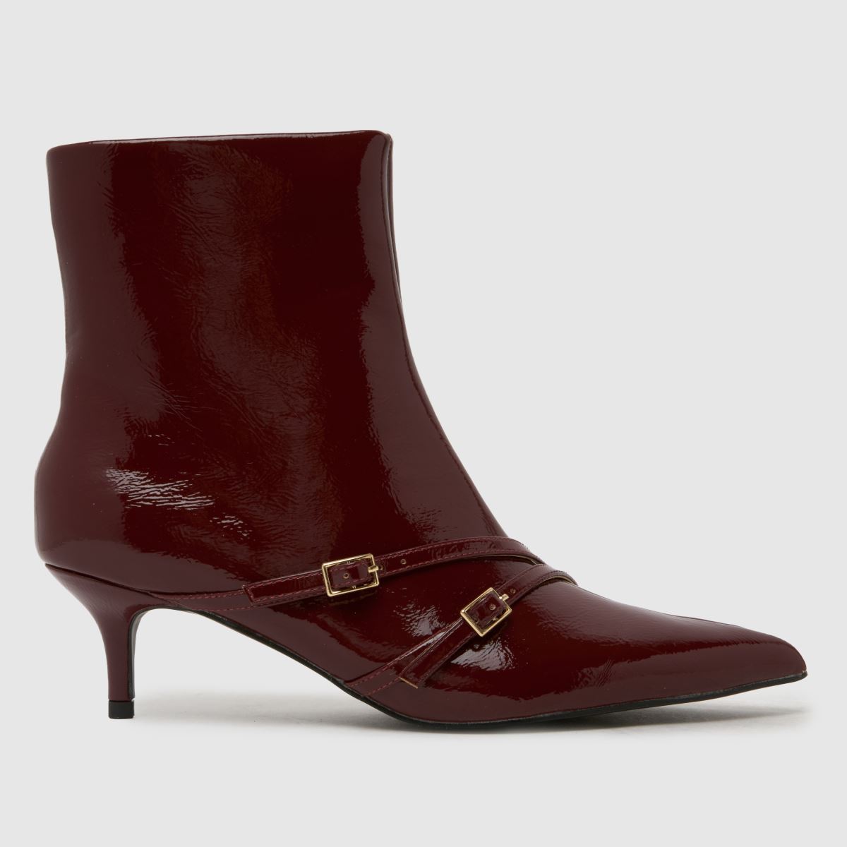 schuh  Beckett Buckle Kitten in Red schuh  Beckett Buckle Kitten in Red