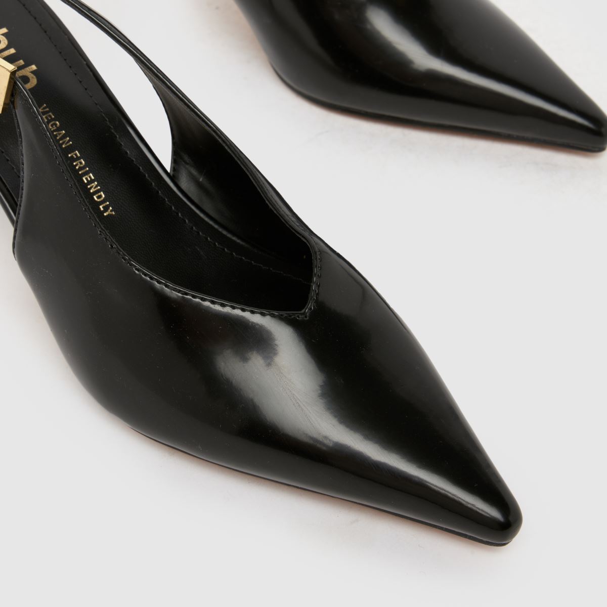 schuh  Sage Buckle Slingback Court in Black schuh  Sage Buckle Slingback Court in Black