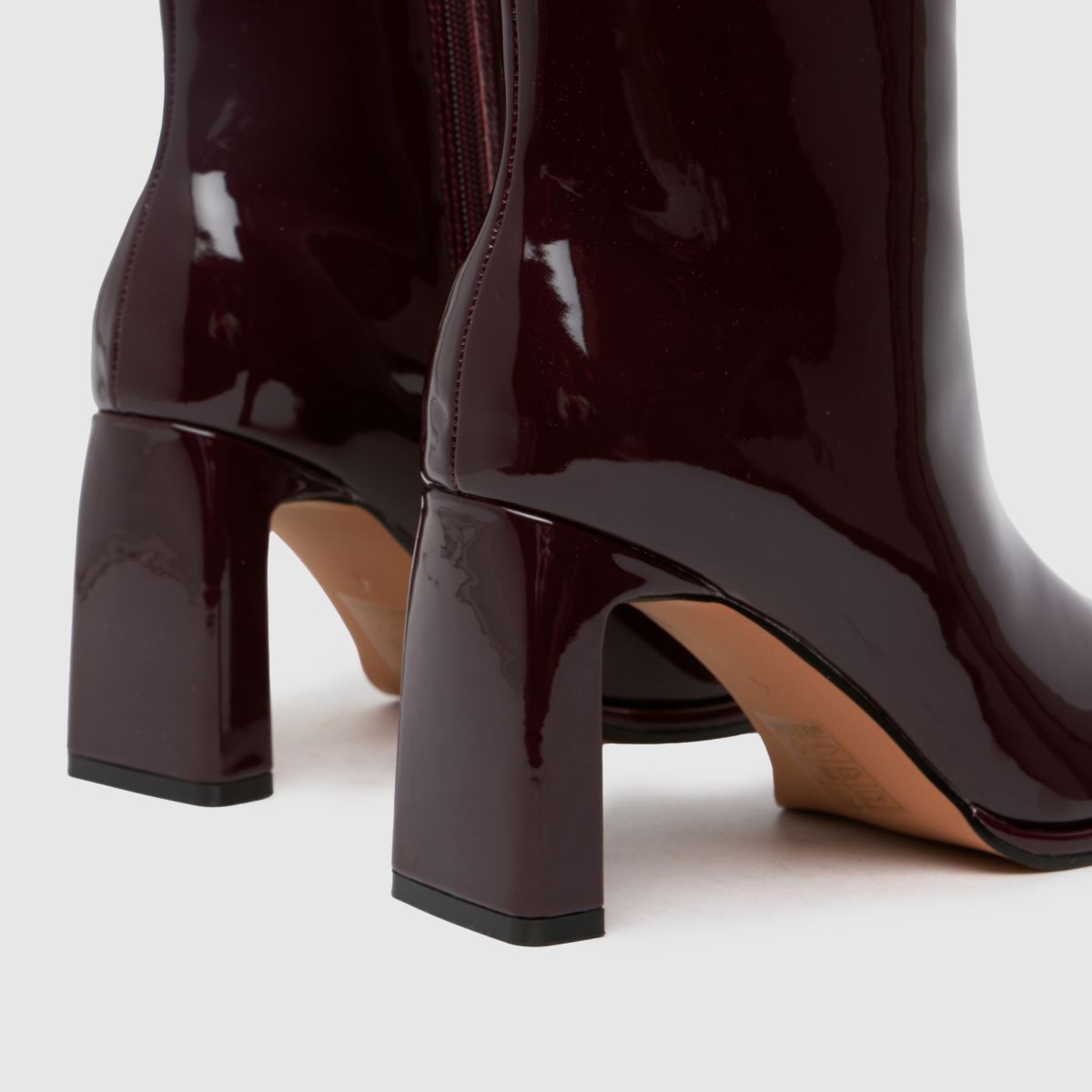 schuh  Becca Square Toe Heel in Burgundy schuh  Becca Square Toe Heel in Burgundy