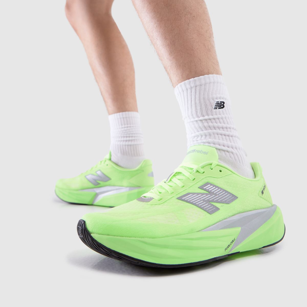New Balance  FuelCell Rebel V5 in Light Green New Balance  FuelCell Rebel V5 in Light Green
