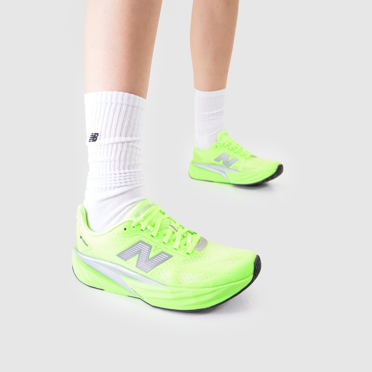 New Balance  FuelCell Rebel V5 in Light Green New Balance  FuelCell Rebel V5 in Light Green