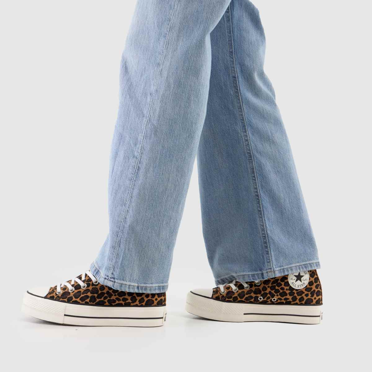 Converse  All Star Lift Winterluxe Leo in Print Converse  All Star Lift Winterluxe Leo in Print