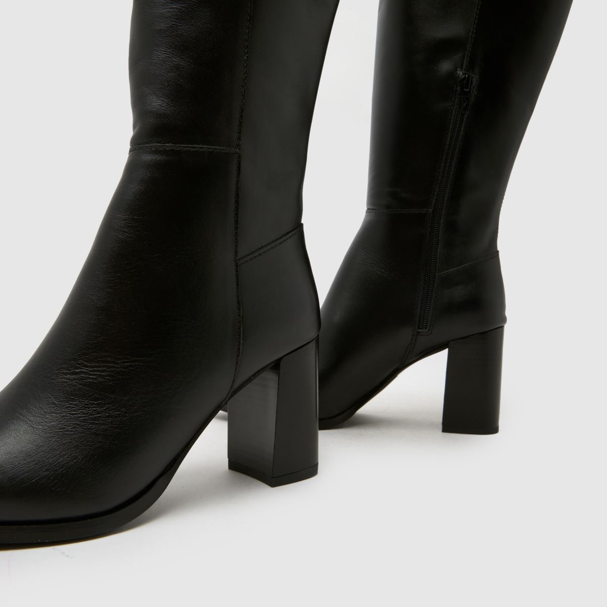 schuh  Dami Leather Knee in Black schuh  Dami Leather Knee in Black