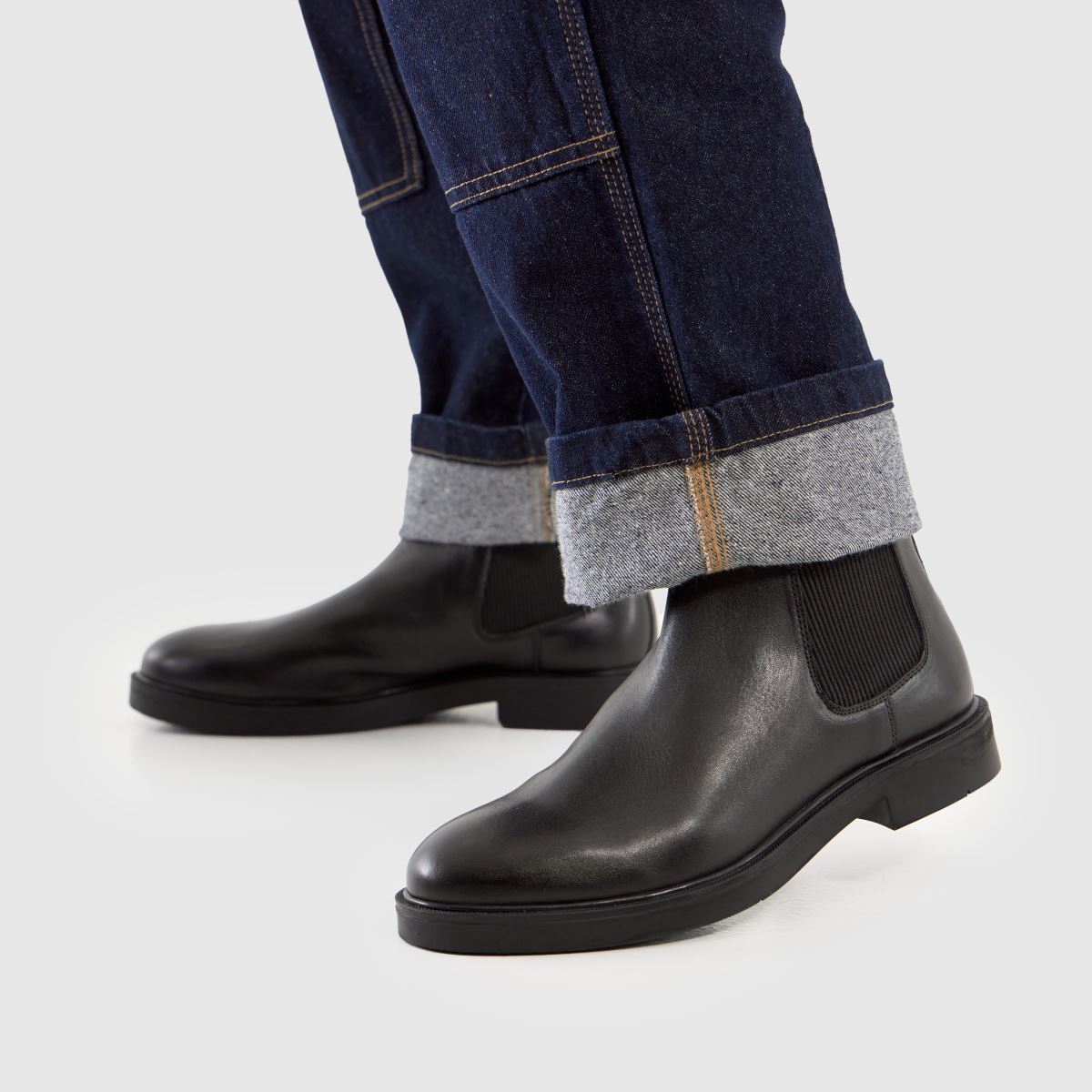 schuh  Dice Leather Chelsea in Black schuh  Dice Leather Chelsea in Black