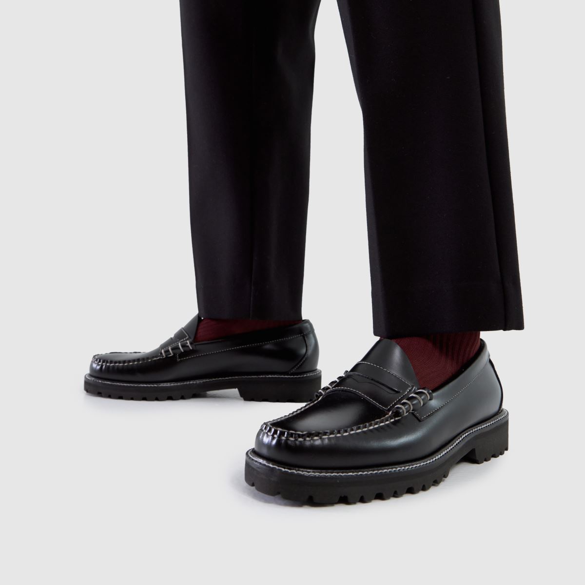 G.H. BASS  Weejuns 90 Larson Penny Loafer in Black G.H. BASS  Weejuns 90 Larson Penny Loafer in Black