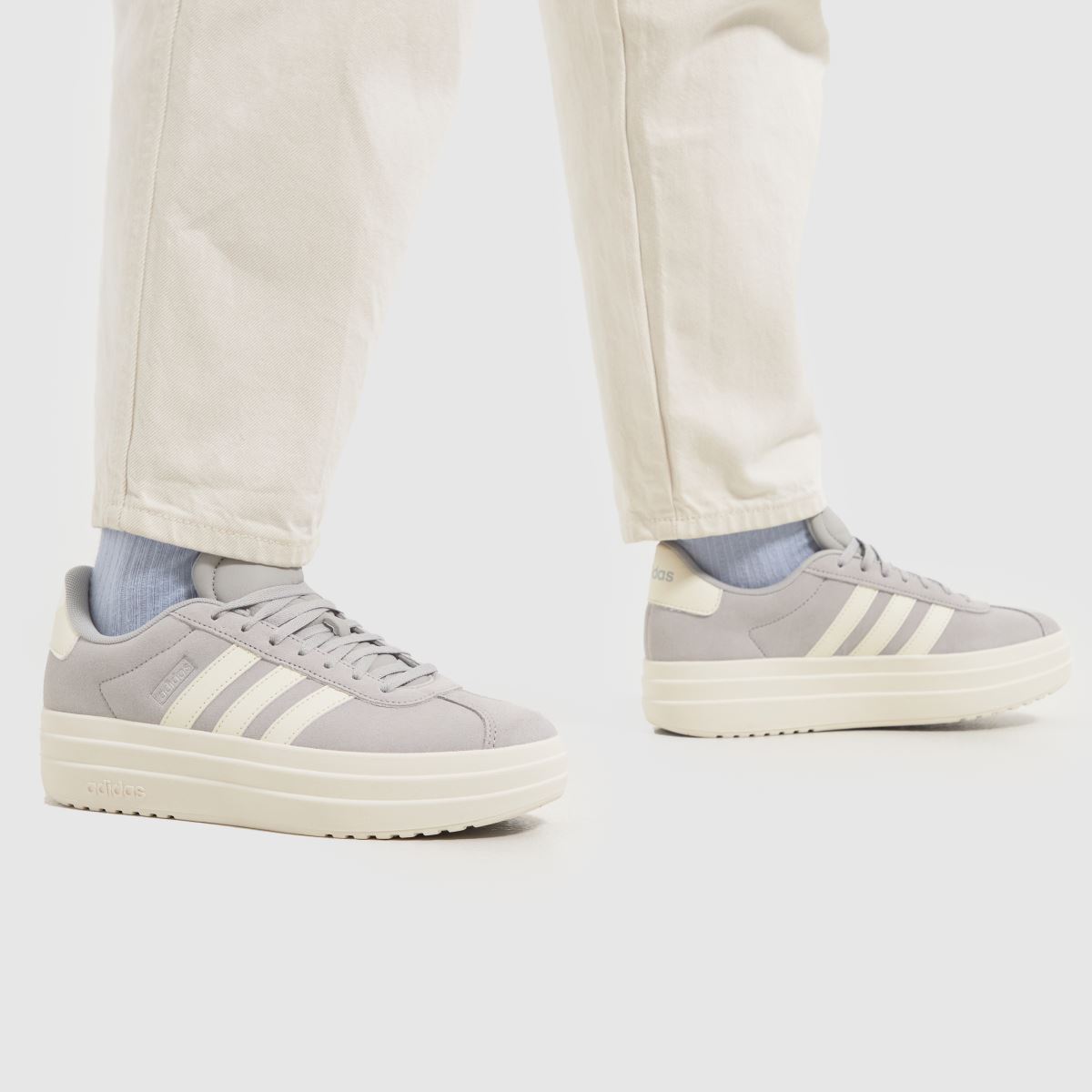 adidas  VL Court Bold in Light Grey adidas  VL Court Bold in Light Grey