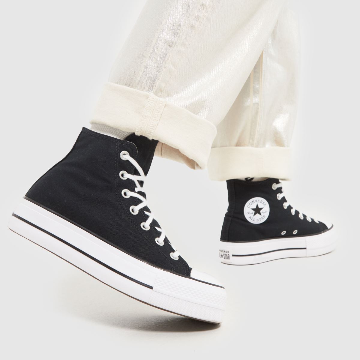 Converse  All Star Lift Hi in Black Converse  All Star Lift Hi in Black