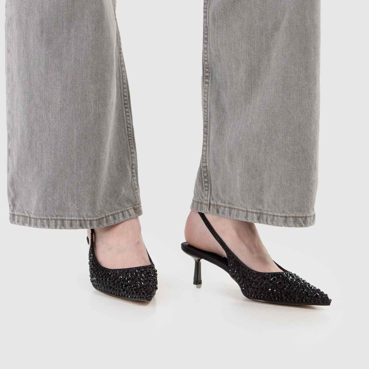 Steve Madden  Korra Bling Slingback in Black Steve Madden  Korra Bling Slingback in Black