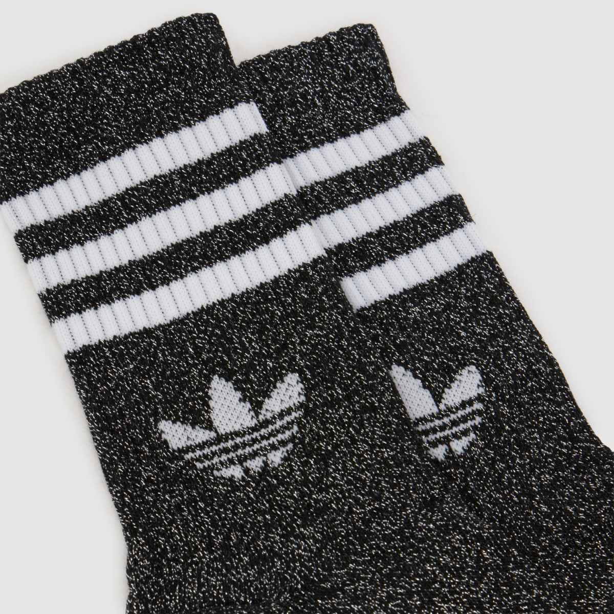 adidas  Glitter Crew Sock 2PK in Multi adidas  Glitter Crew Sock 2PK in Multi