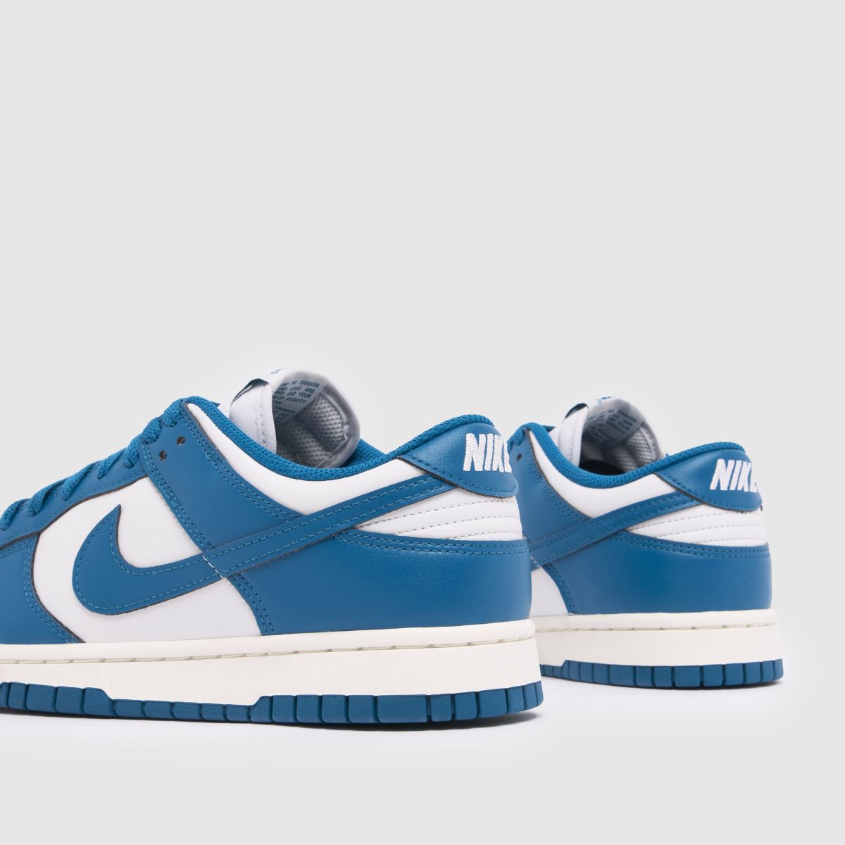 Nike  Dunk Low in White & Blue Nike  Dunk Low in White & Blue