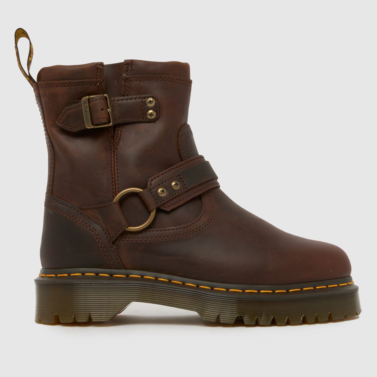 Dr Martens  Anistone Harness Ankle in Dark Brown Dr Martens  Anistone Harness Ankle in Dark Brown