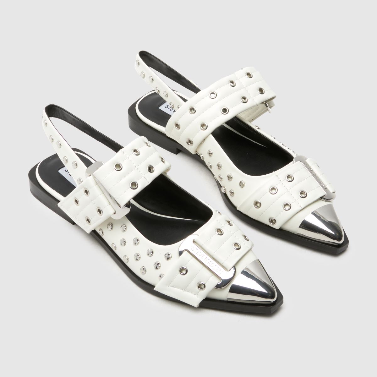 Steve Madden  Grand Ave Studded in White Steve Madden  Grand Ave Studded in White