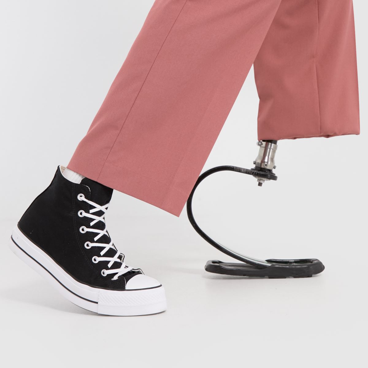 Converse  All Star Lift Hi in Black & White Converse  All Star Lift Hi in Black & White