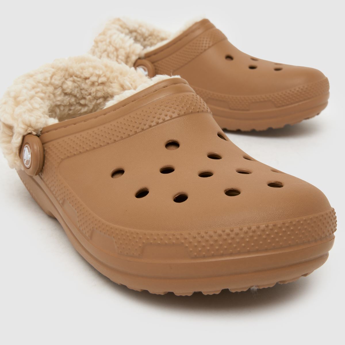 Crocs  Classic Fleece Lined Clog in Brown Crocs  Classic Fleece Lined Clog in Brown
