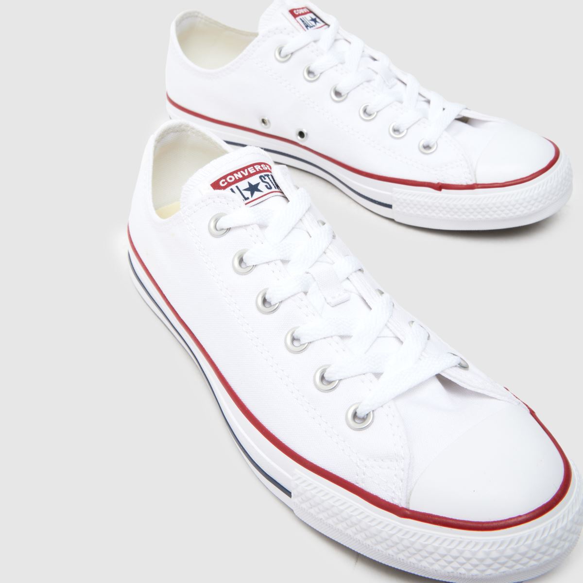Converse  Wide Fit All Star Ox in White Converse  Wide Fit All Star Ox in White