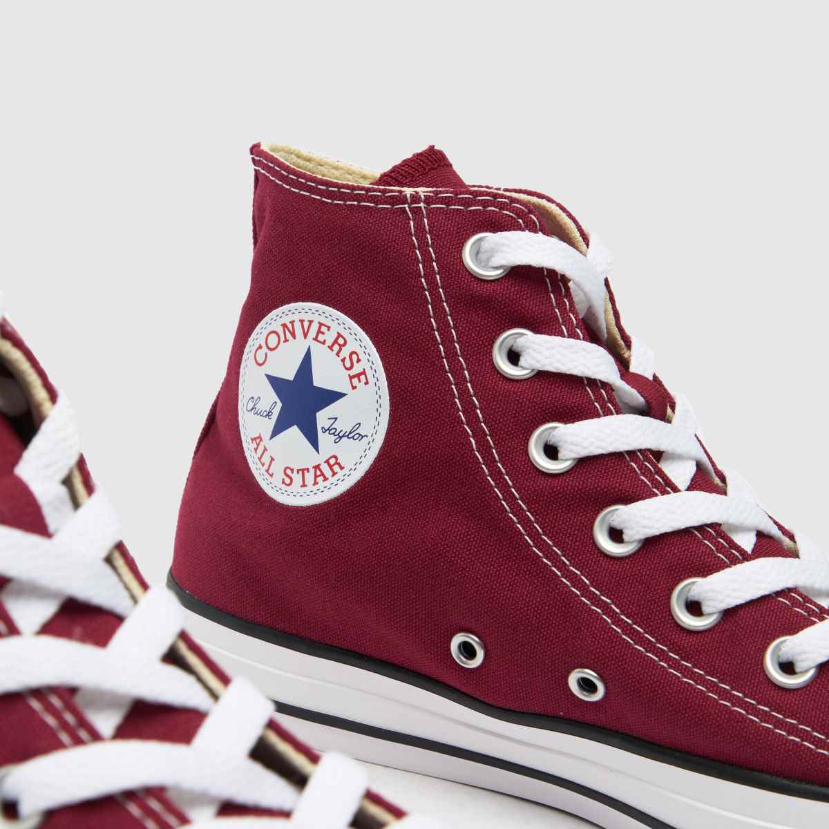 Converse  All Star Hi in Burgundy Converse  All Star Hi in Burgundy