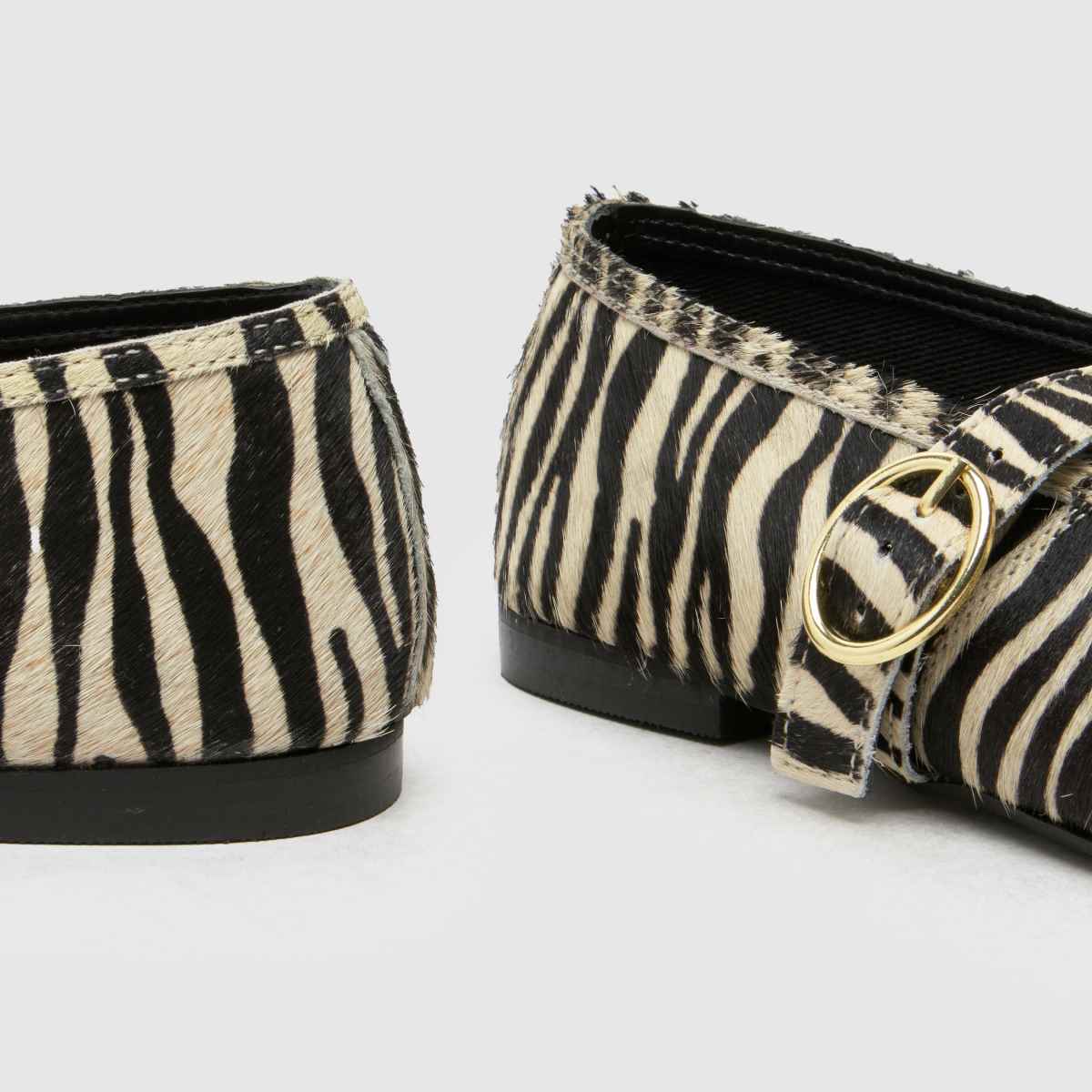 schuh  Lavena Ballerina in White & Black schuh  Lavena Ballerina in White & Black