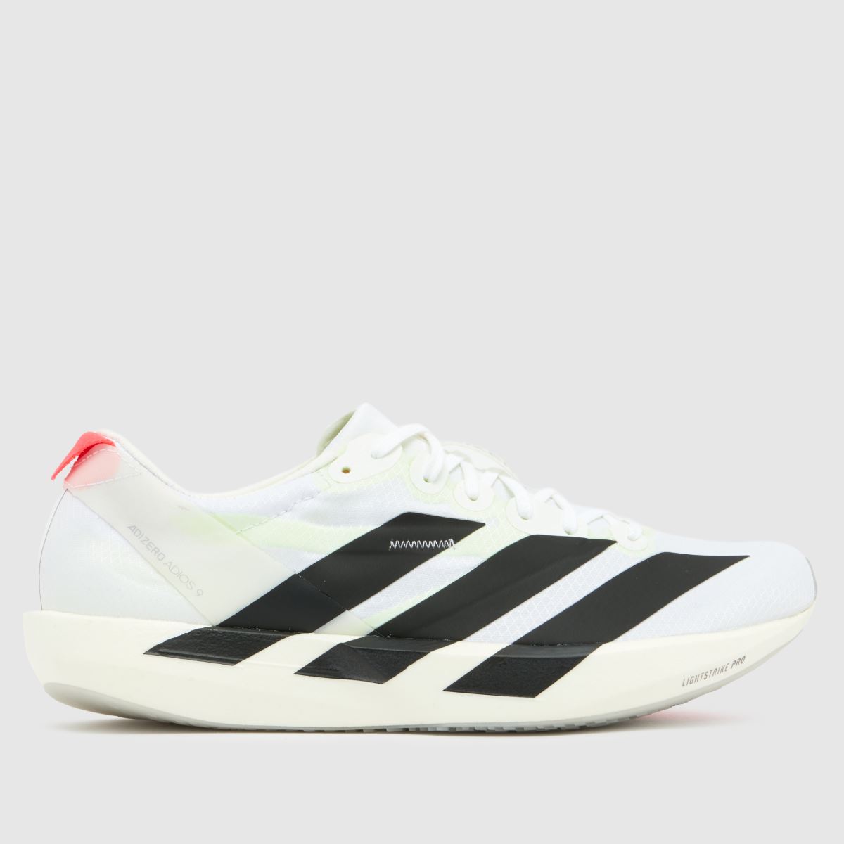 adidas  Adizero Adios 9 in White & Black adidas  Adizero Adios 9 in White & Black