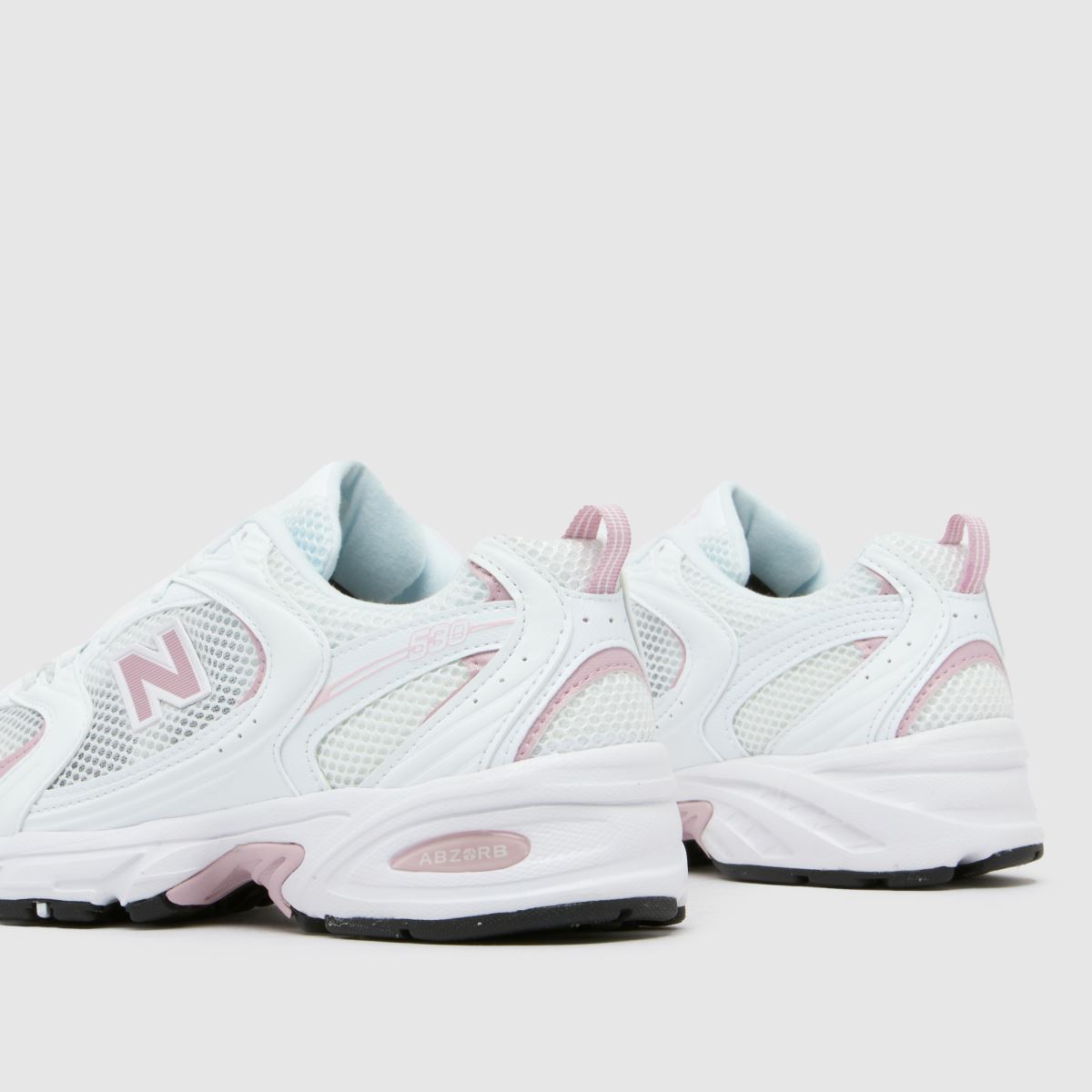 new balance  530 in White & Pink new balance  530 in White & Pink