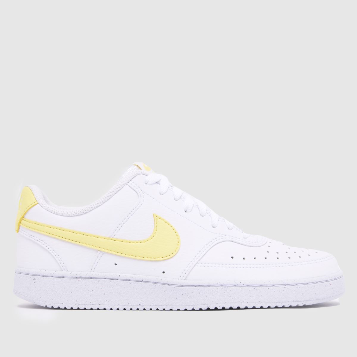 Nike  Court Vision in White & Yellow Nike  Court Vision in White & Yellow