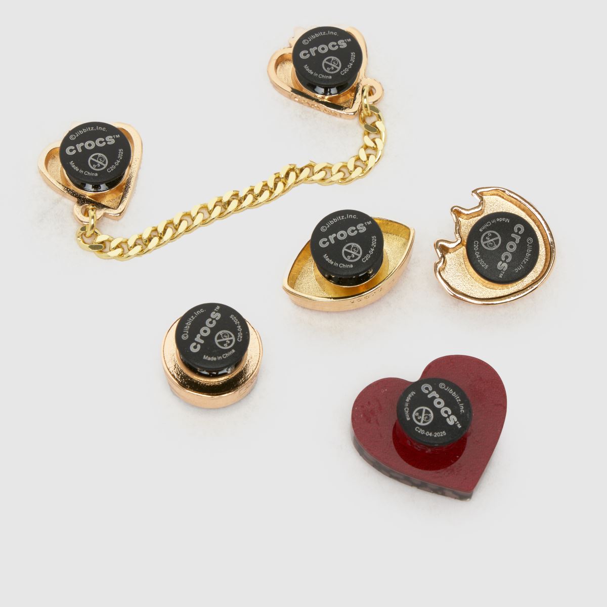 Crocs  Jibbitz Leopard & Gold 5 Pack in Multi Crocs  Jibbitz Leopard & Gold 5 Pack in Multi