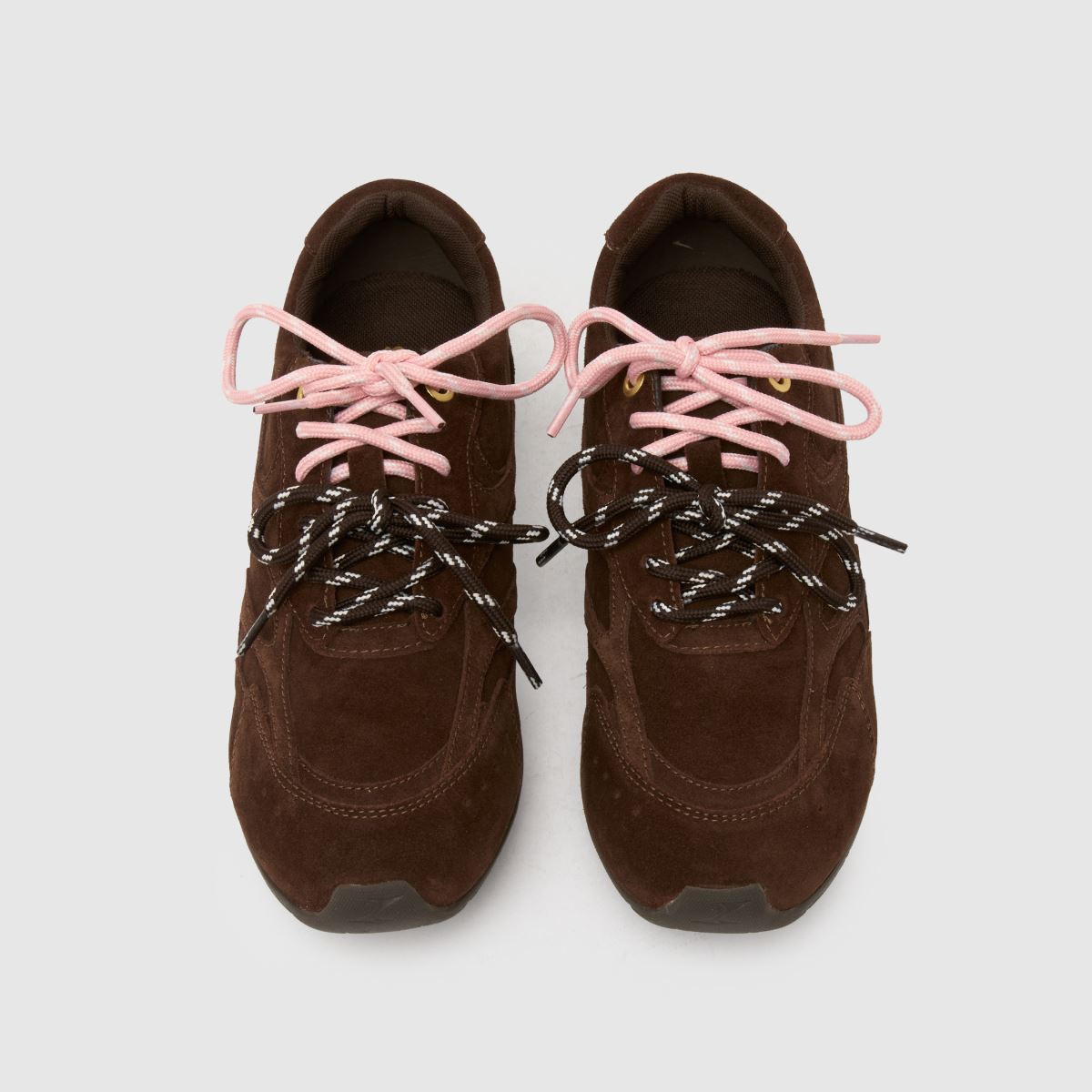schuh  Mindy Suede Lace Up in Brown schuh  Mindy Suede Lace Up in Brown